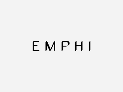 EMPHI - Logotype brand brand and identity branding concept design logo typography visual identity