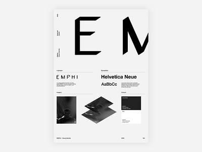 EMPHI - Visual Identity Poster brand brand and identity branding concept design logo typography visual identity