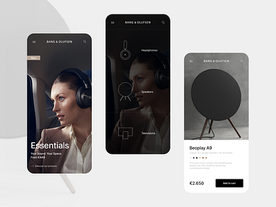 Bang & Olufsen – App Concept app brand brand and identity branding concept design logo product design typography visual identity