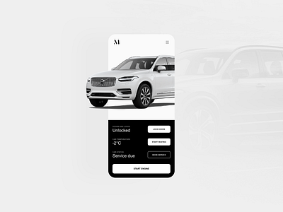 Volvo Car Mobility/M.co – App Concept app brand brand and identity branding concept design logo product design typography visual identity