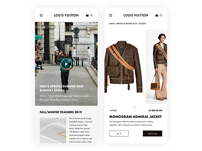 Louis Vuitton - Web Concept app brand brand and identity concept design illustration logo product design ux ux design visual identity