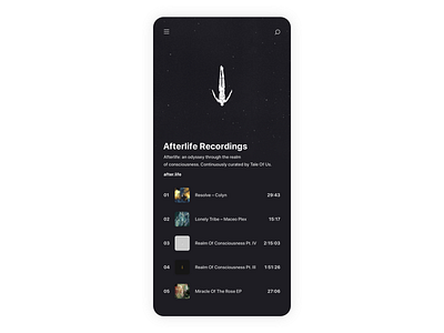 Spotify - Label page