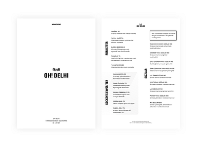 www.ohdelhi.se - Menu brand brand and identity branding concept design logo typography visual identity