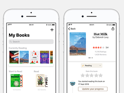 Goodreads Redesign Concept app concept books ios ui ux