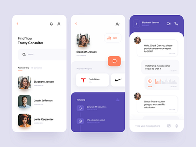 Consulting Service — Design Concept app concept design illustration minimal ui ux