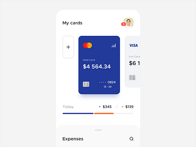 Mobile Banking App / Antiwallet - Motion animation banking app branding card clean finance graphic design interaction ios minimal motion motion graphics payment product ux wallet