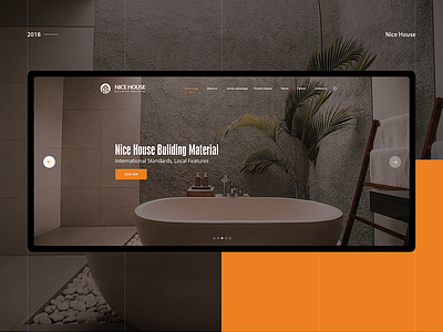 Nice House - Responsive website design illustration minimal ui ux web