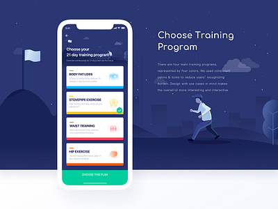 EASY FIT 21 UI Design app concept illustration minimal ui ux vector