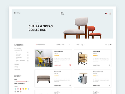 E Commerce Web Design Concept concept minimal ui ux web website