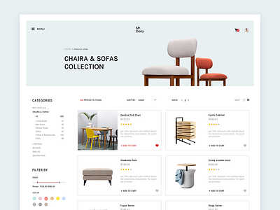 E Commerce Web Design Concept