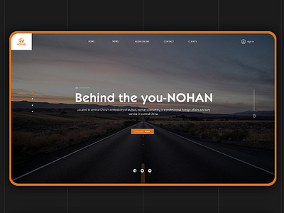 Norman website home page design branding concept flat illustration minimal ui ux vector web website