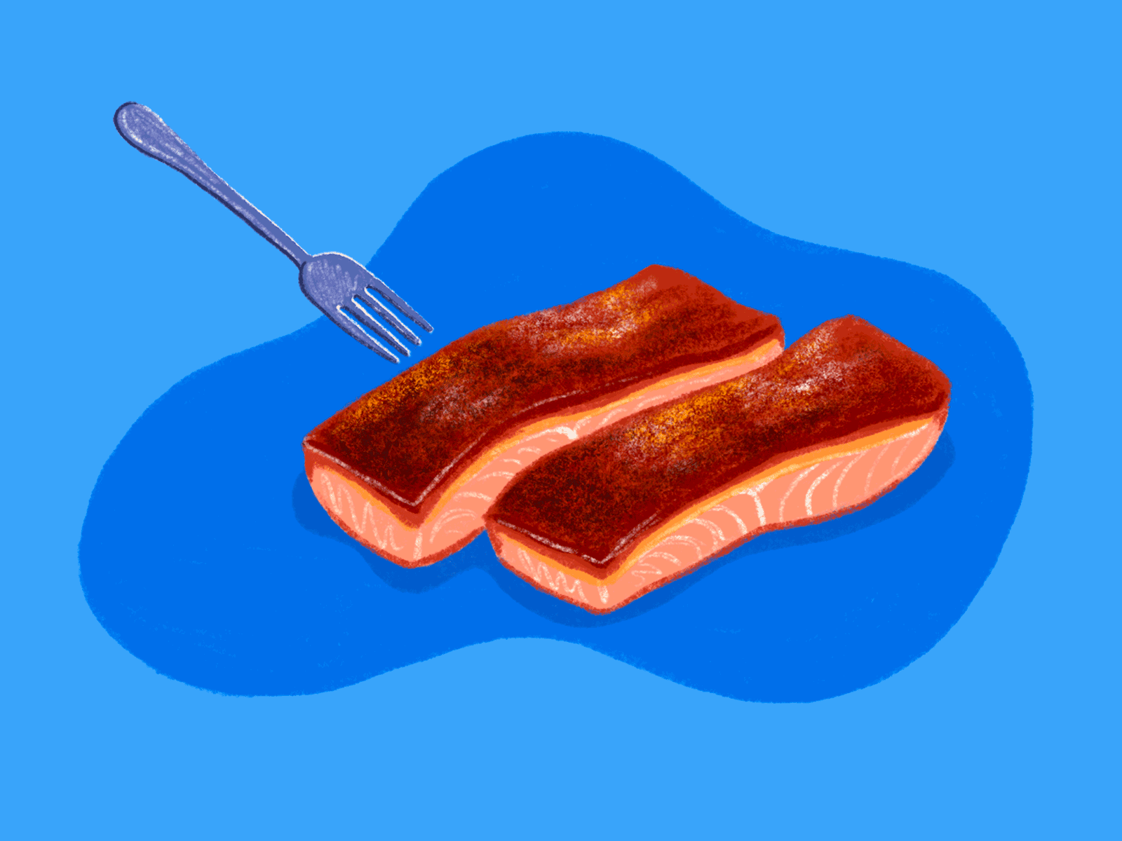 LA Times Salmon animation cooking digital illustration drawing editorial illustration food food and beverage gif gif animation illustration latimes los angeles times motion design photoshop restaraunt salmon