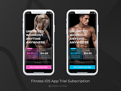 Fitness iOS App Trial Subscription