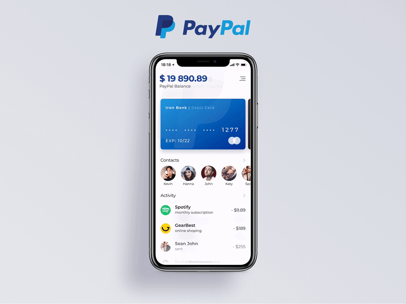 PayPal Redesign Concept 2019 Dribbble animation animation app app bank banking banking app credit card finance finance app financial master card mobile app motion pay payment payment app paypal transactions visa wallet