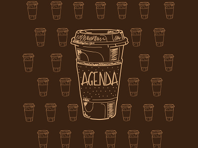 Agenda Notebook Cover Design illustration