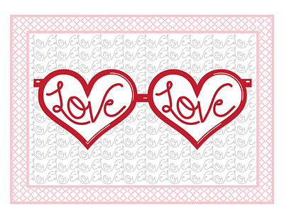 Love Greeting Card Design illustration