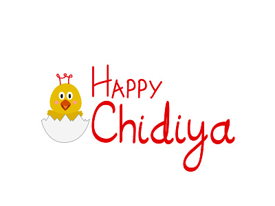 Happy Chidiya Logo branding illustration logo