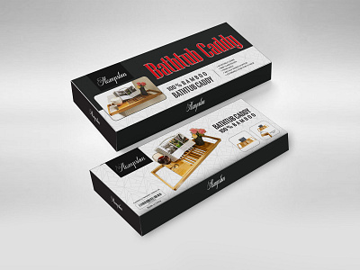 Hamston-Bathtub Caddy box design branding packaging