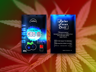 Premium CBD Oil Pack Design