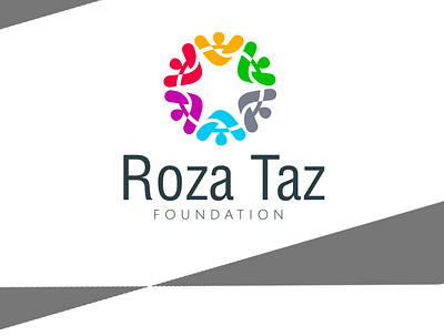 Roza Taz Foundation Logo branding design logo packaging vector