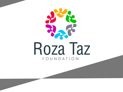 Roza Taz Foundation Logo branding design logo packaging vector