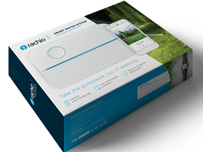 Rachio Smart Sprinkler Controller Packaging packagedesign retail smart home