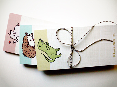 and here they are! illustration notepads stationery