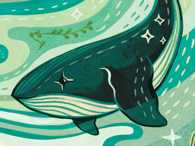 Scholastic Whale animal animals childrens childrens books editorial gouache hand painted illustration magazine painting scholastic whale