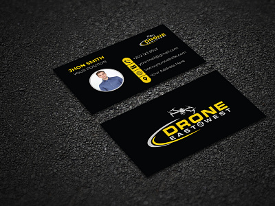 Drone Business Card Design adobe photoshop branding business card design flyer design graphics design illustration logo vector vector art