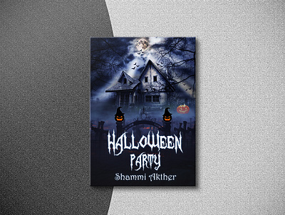 Halloween Party Flyer Design adobe photoshop branding design graphics design halloween flyer haunted design illustration logo manipulation vector