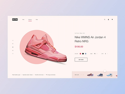 E-commerce Product Page adobe xd after effect animation design ecommerce interaction mentalstack motion product sneakers sport ui ux video web