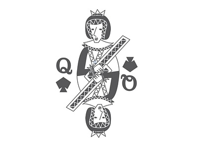 Queen of Spade illustration