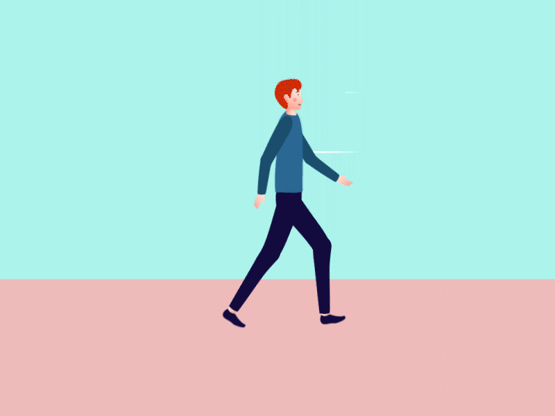 Walking Man Animation Testing animation wip