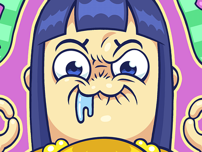 Pipimi illustration pipimi pop team epic poptepipic