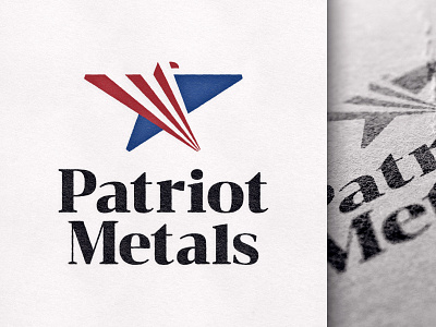 Patriot Metals logo adobe illustrator branding branding design graphic design logo logo design vector