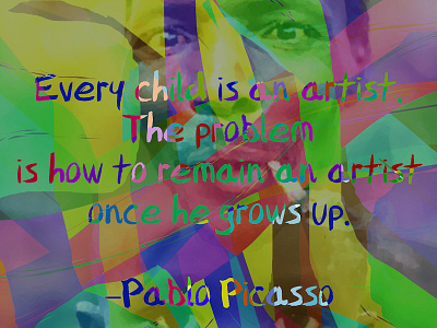 Poster: Picasso art people poster quote
