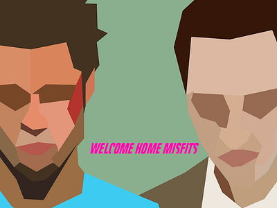 Welcome Home Misfits fight club illustration movies polygon vector wallpaper