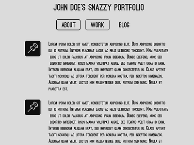 Snazzy Portfolio Template contrast light minimal mockup modern ostrich psd simple template website