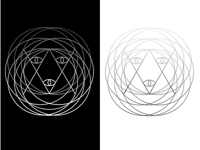 Lion Logo abstract black branding circle circle logo concept dadaism design geometric icon line lion logo minimal sketch symbol triangle ui vector white