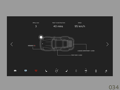 Car Interface 034 black blueprint branding car car interface concept daily 100 challenge daily ui description design destination icon interface line mesh mobile app sketch speed ux