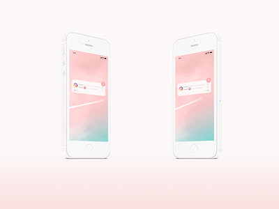 Notifications angle app blue branding concept daily 100 challenge daily ui design green icon instagram iphone se left handed notifications pastel pink right handed sketch ui white