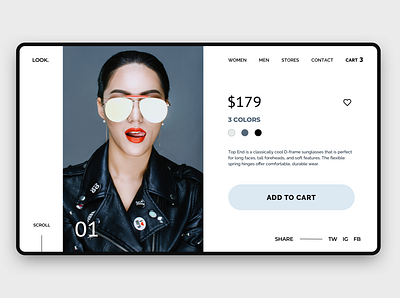 Shopping Cart black branding cart concept daily 100 challenge daily ui design desktop ecommerce ecommerce design glasses minimal shopping shopping cart sketch ui ui design uiux uiuxdesign white