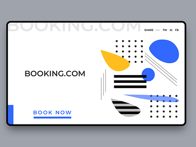 Hotel Booking 067 bold booking booking.com branding color concept concepts daily 100 challenge daily ui daily ui 067 design desktop hotel illustration rebranding sketch ui visual white