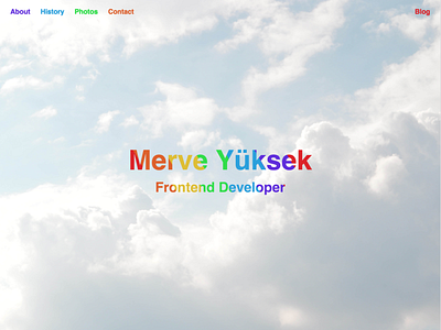 merveyuksek.com developer webpage