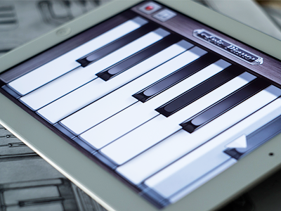'Go! Piano' Music App UI