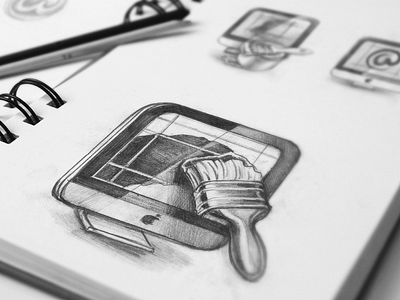 Mac App Icon Sketches startup branding