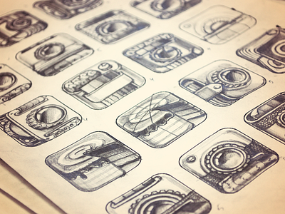 iPhone App Icon Sketches — Stage 1 startup branding