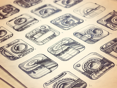 iPhone App Icon Sketches — Stage 1