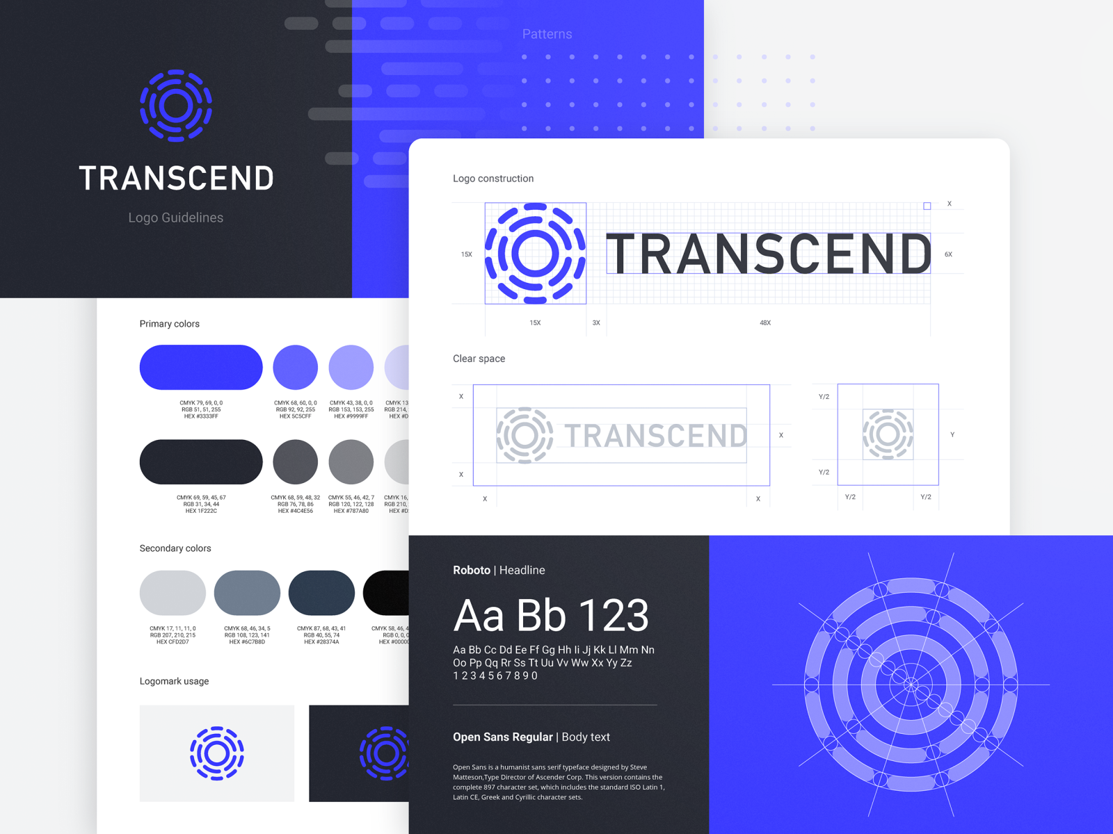 Transcend Visual Brand Identity Guidelines by Ramotion on Dribbble