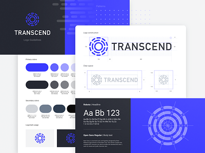 Transcend Branding, logo design, visual identity